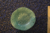 Teal Lace Embossed Freeform Trinket Dish