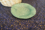 Teal Lace Embossed Freeform Trinket Dish