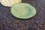 Teal Lace Embossed Freeform Trinket Dish