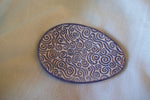 Blue Swirl Embossed Spoon Rest