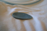 Leaf Pattern Embossed Teal Spoon Rest