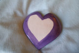 Blue and Purple Lace Embossed Heart Trinket Dish