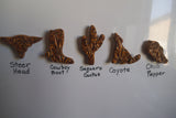 Southwest Themed " Leather" Emossed Refrigerator Magnets, Set of 5