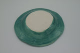 Teal Lace Embossed Freeform Trinket Dish