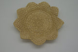 Light Tan Lace Embossed Large Trinket Dish
