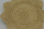 Light Tan Lace Embossed Large Trinket Dish